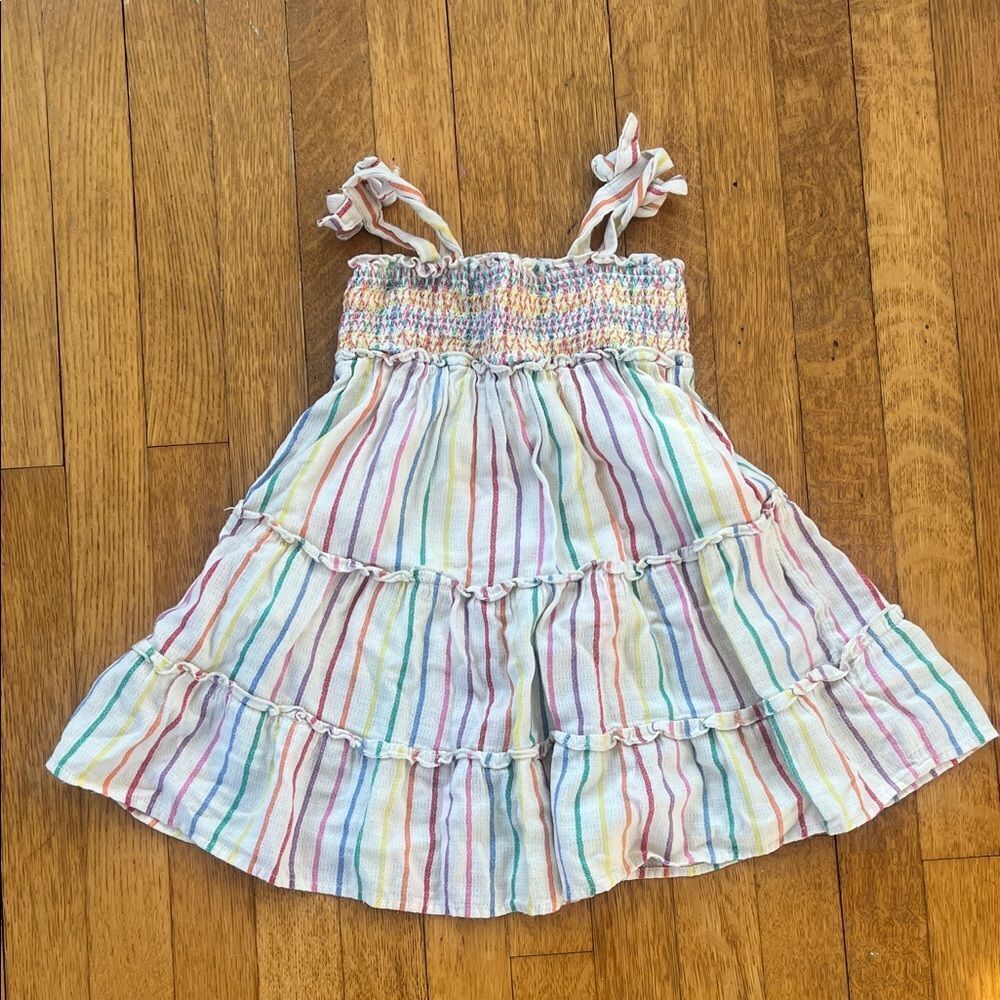 Cat & Jack Multicolor Striped Casual Dress